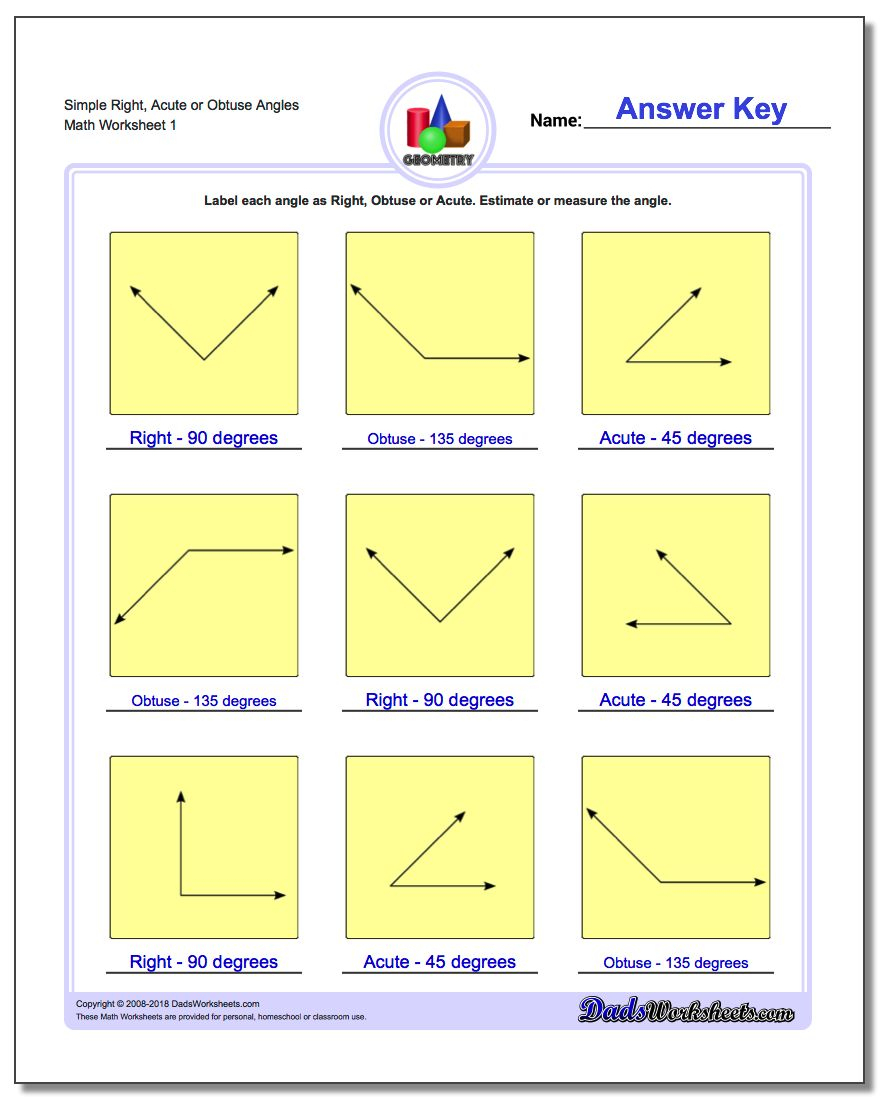 Basic Geometry - Free Printable Geometry Worksheets For 3Rd Grade