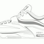 Basketball Shoe Coloring Pages Download And Print For Free   Free Printable Shoe Print Template