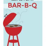 Bbq Cookout   Free Printable Bbq Party Invitation Template   Free Printable Cookout Invitations