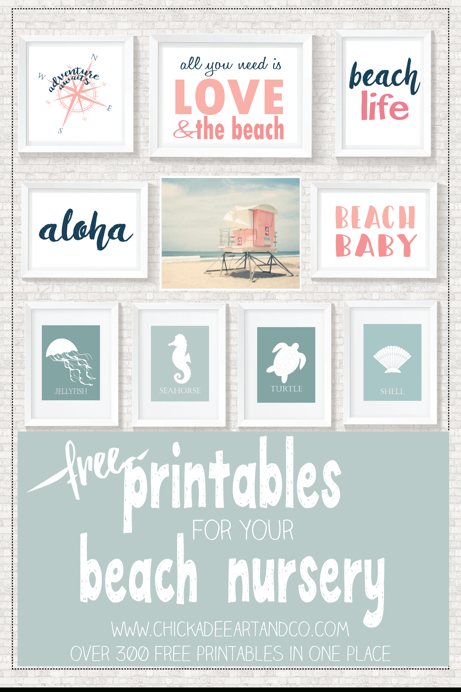 Beach Printables | ~ Printables ✂ | Pinterest | Décoration Bébé - Free Printable Beach Pictures