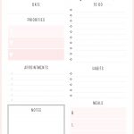 Beautiful Daily Planners   Free Printables | Planner Pages   Free Printable Daily Planner