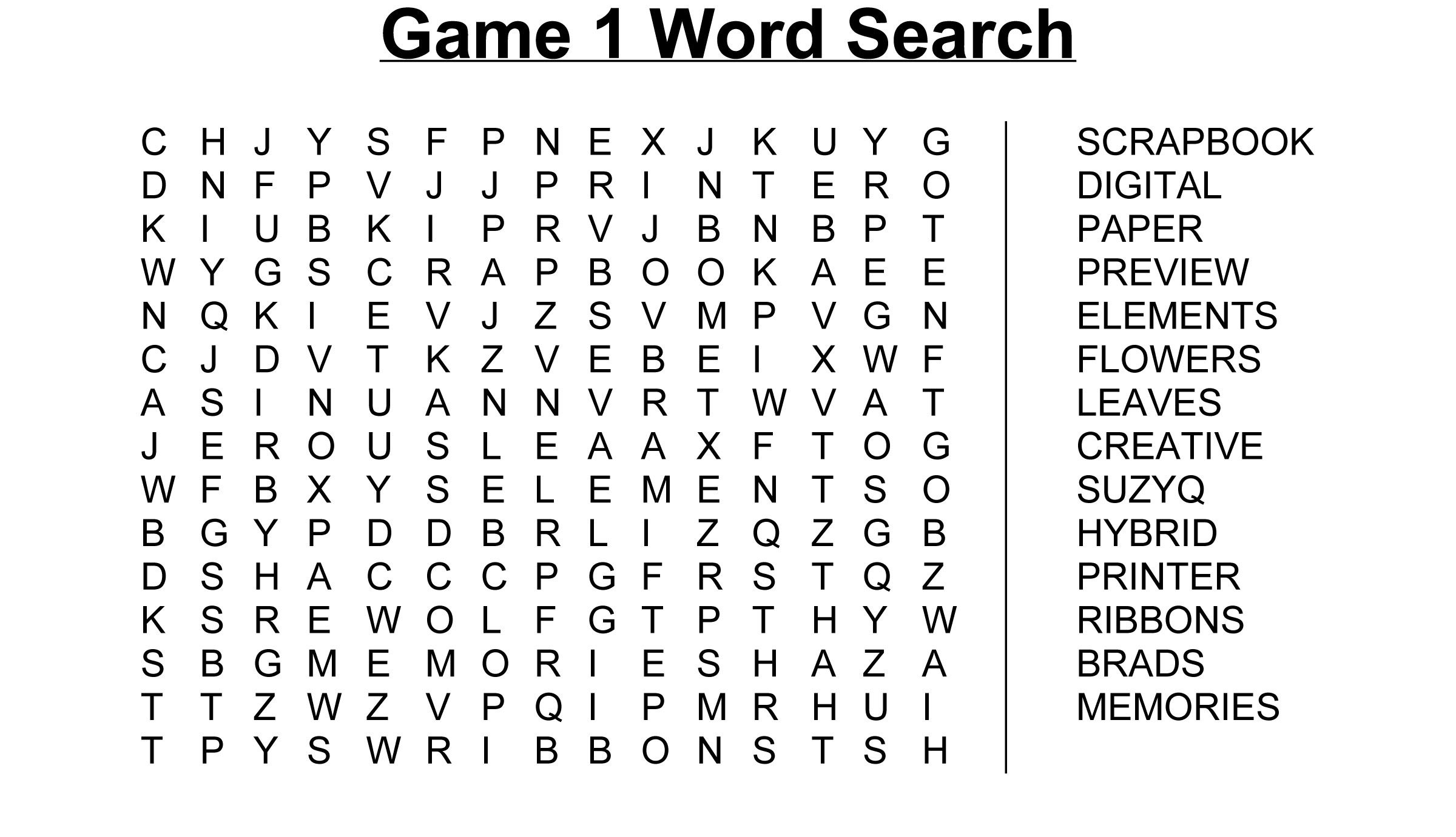 Make Your Own Search Word Puzzle Free Printable Free Printable