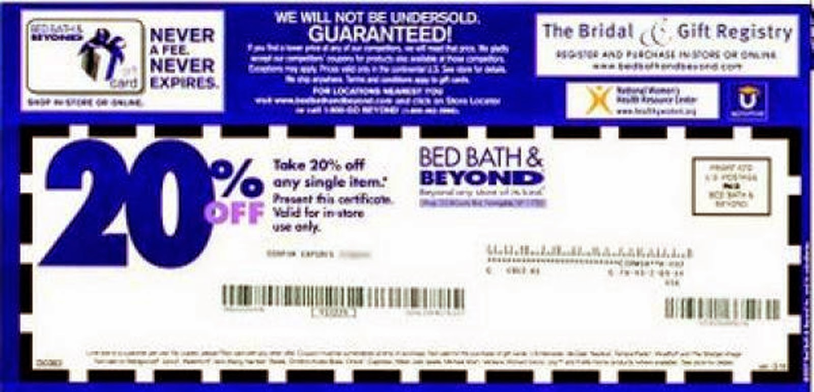 Bed Bath And Beyond Coupons 20 Off Printable Coupon - Mysembalun - Free Printable Bed Bath And Beyond 20 Off Coupon