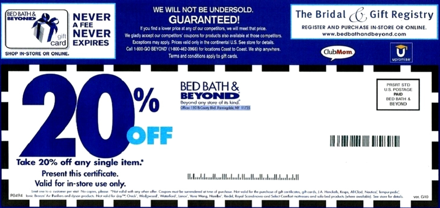 Free Printable Bed Bath And Beyond Coupon 2019 Free Printable