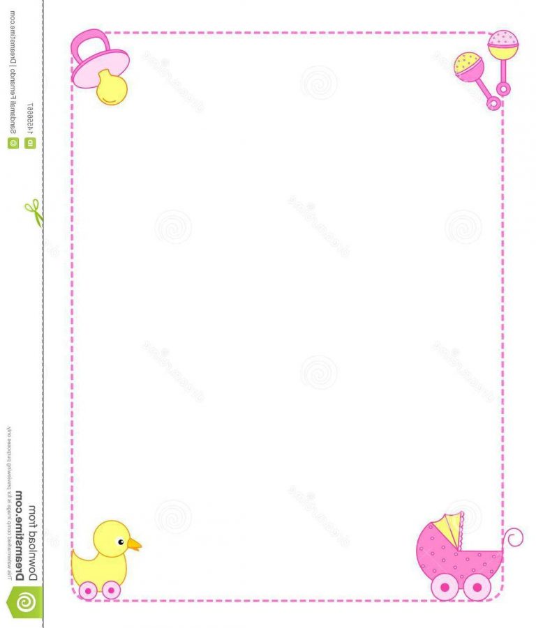 Best Free Printable Baby Borders For Paper Border Clipart Pictures ...