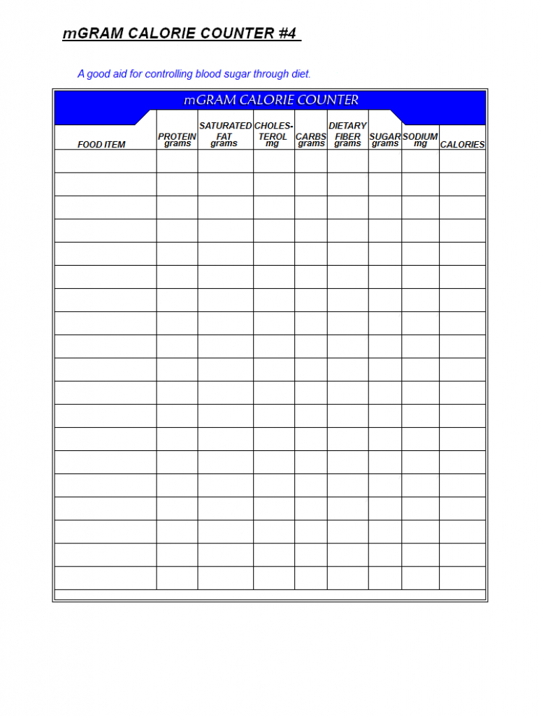 Best Photos Of Daily Calorie Intake Chart Printable - Calorie Intake - Free Printable Calorie Chart