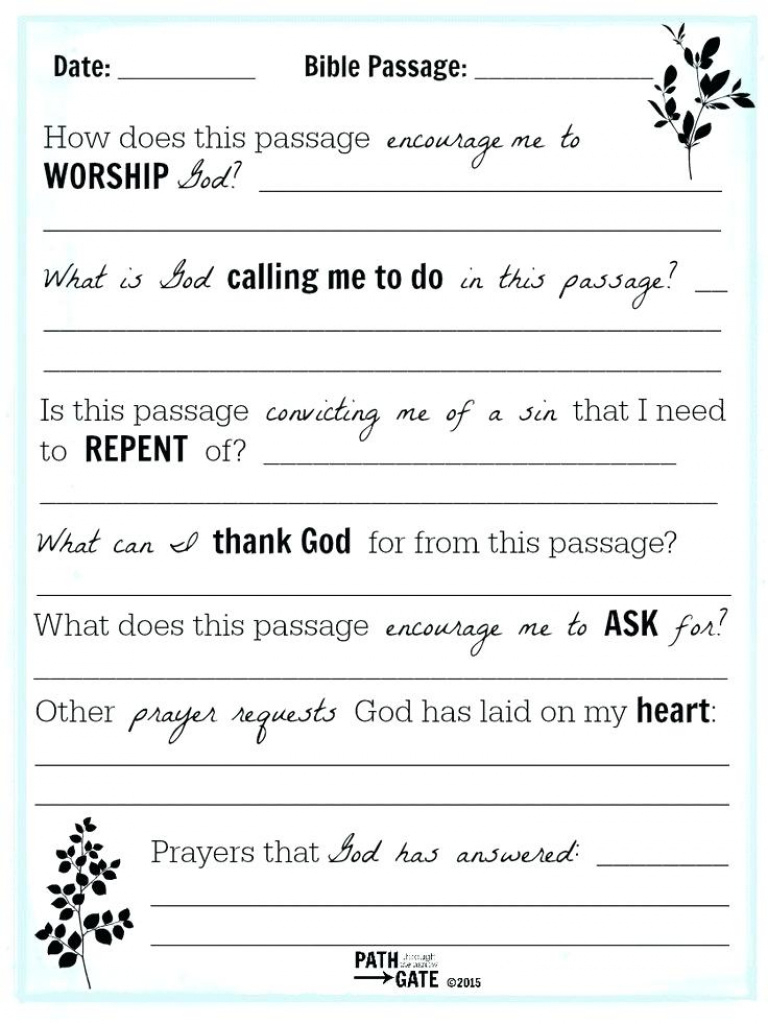 Free Printable Bible Study Lessons For Adults
