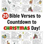 Bible Verse Advent Countdown For Kids   Free Printable | Christmas   Free Printable Nativity Story