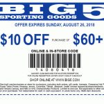 Big 5 Sporting Goods Coupon: $10 Off $60+ | Printable Coupons   Free Printable Bealls Florida Coupon
