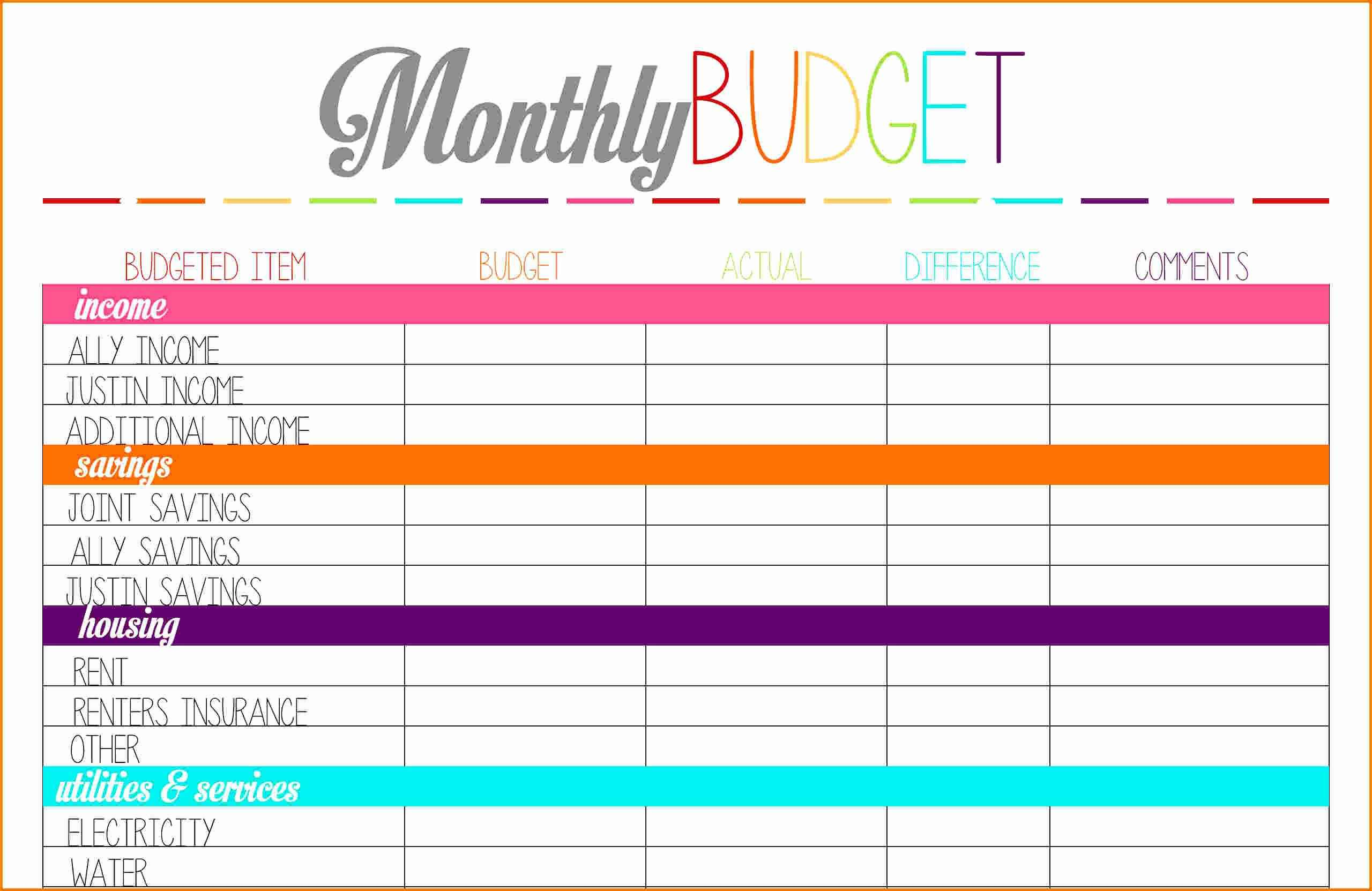 Bill Tracker Template Also Financial Planning Spreadsheet Free And - Free Printable Finance Sheets