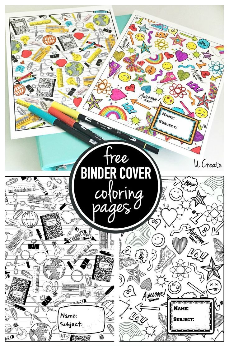 Binder Cover Coloring Pages | Pins I Love | Pinterest | Coloring - Free Printable Binder Covers To Color