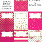 Binder Covers / Dividers Free Printables | Plans | Binder Covers   Free Printable School Binder Covers