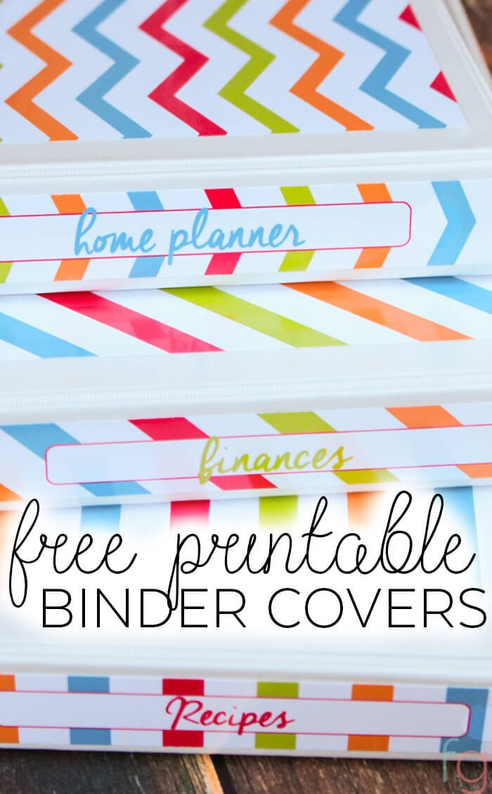 Binder Covers - Free Printable - Free Printable Binder Covers