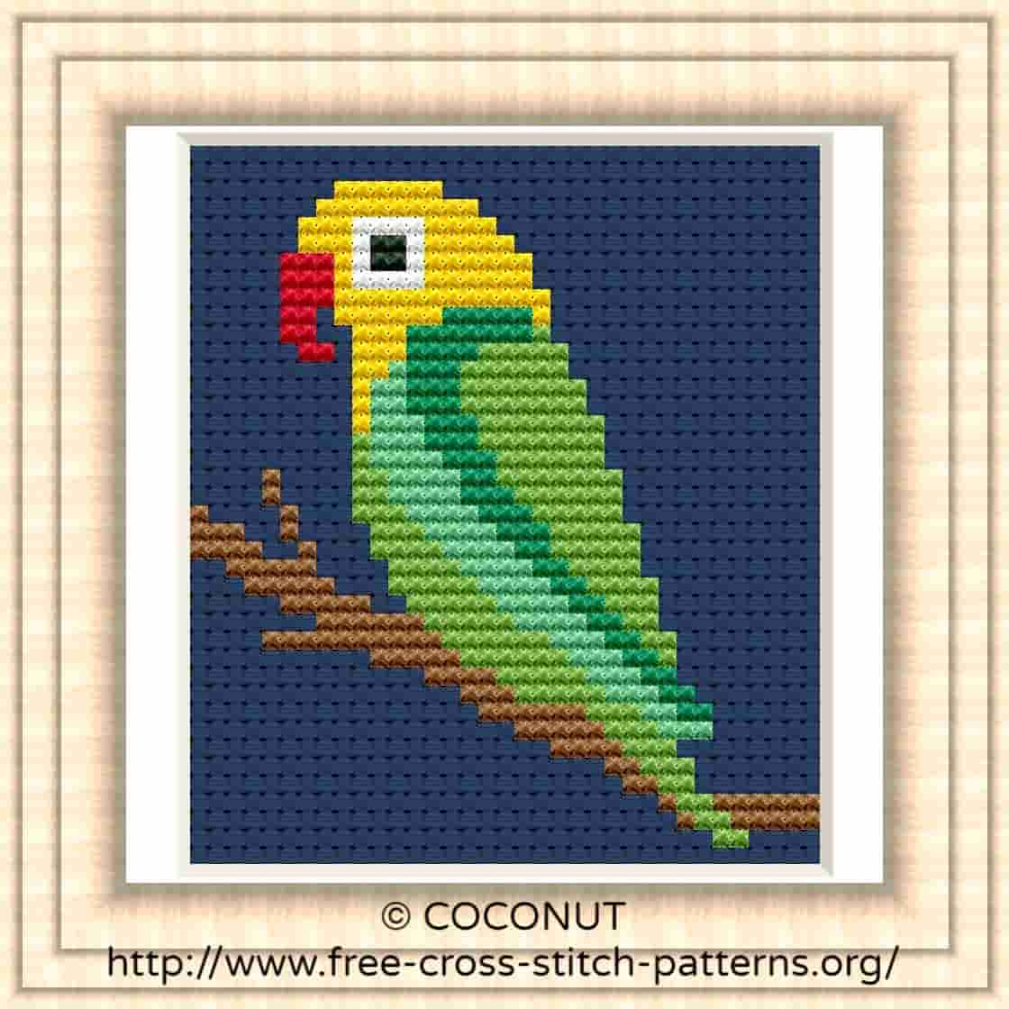 Bird (19) , Free And Easy Printable Cross Stitch Pattern | Free - Free Printable Cross Patterns