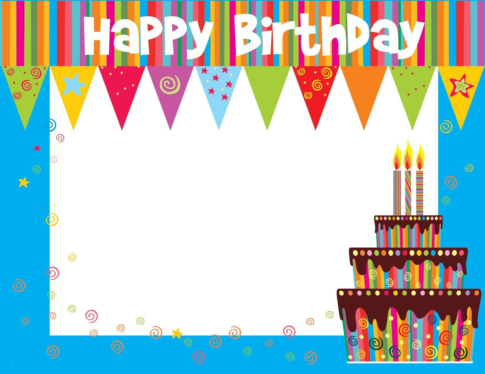 Birthday Card Template | Birthday Calendar Template | Birthday Card - Free Online Printable Birthday Cards