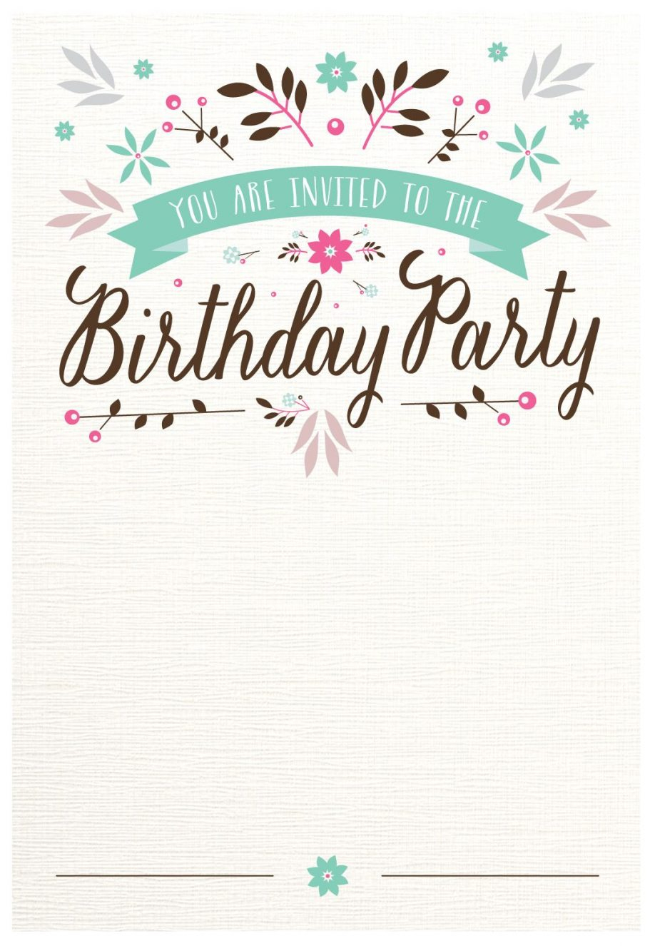 Birthday Inviation Template Invitation Templates Free Online 30Th - Free Printable Invitation Maker