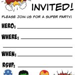 Birthday Invitations Free Printable | Birthday Invitations Template   Free Printable Superhero Birthday Invitation Templates