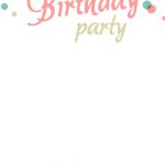 Birthday Party #invitation Free Printable | Addison's 1St Birthday   Free Printable Birthday Invitation Templates