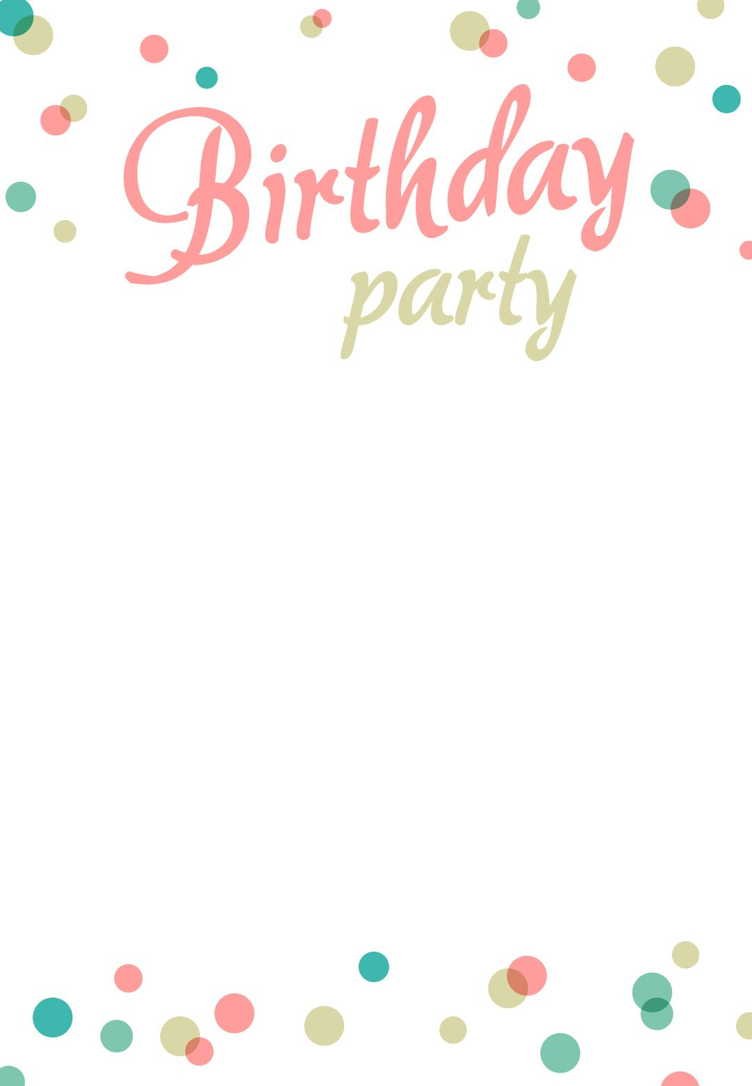 Birthday Party #invitation Free Printable | Addison&amp;#039;s 1St Birthday - Free Printable Birthday Invitations