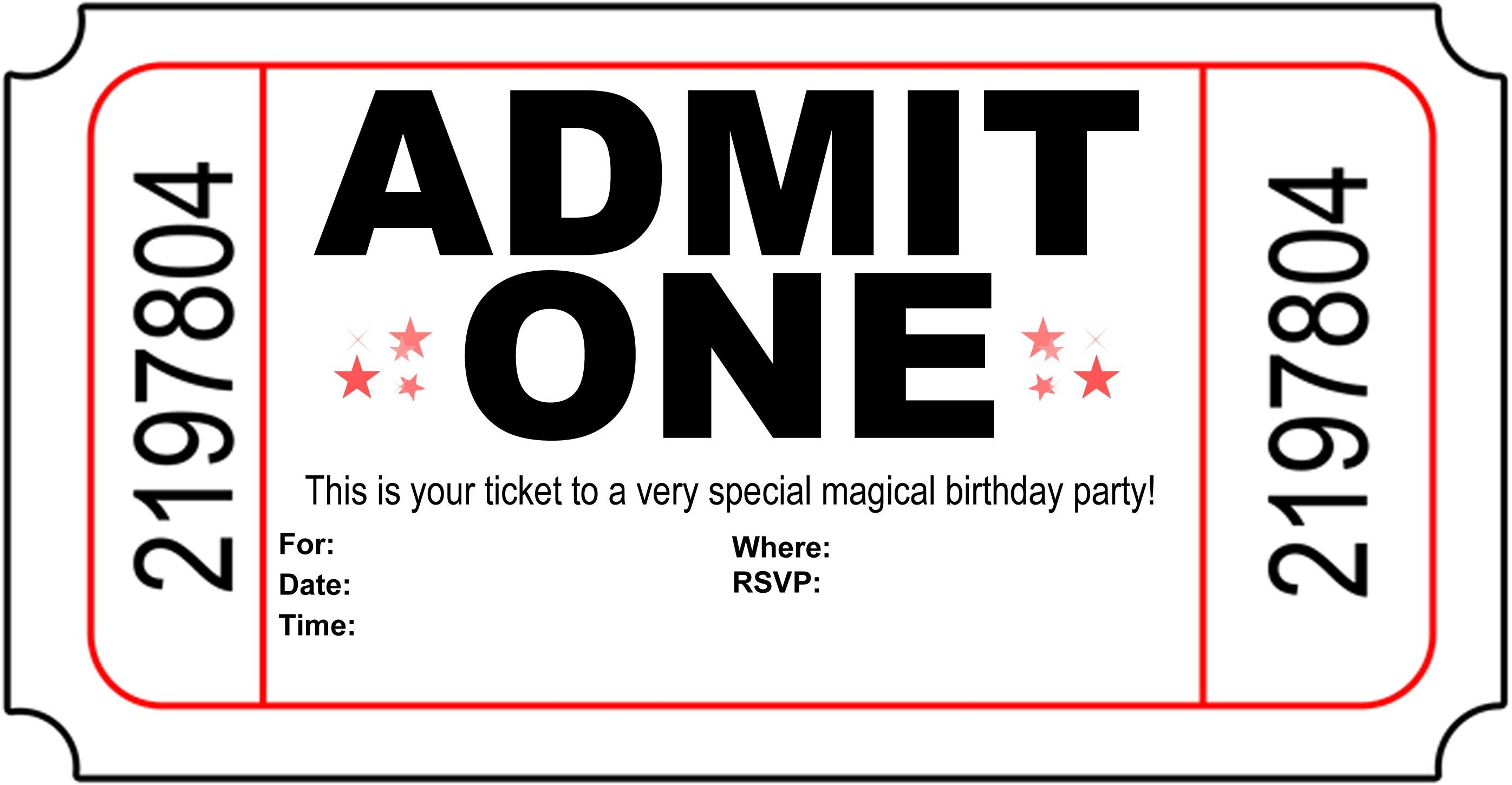 Birthday Party Invitation Free Printable | Printshop. | Pinterest - Movie Birthday Party Invitations Free Printable
