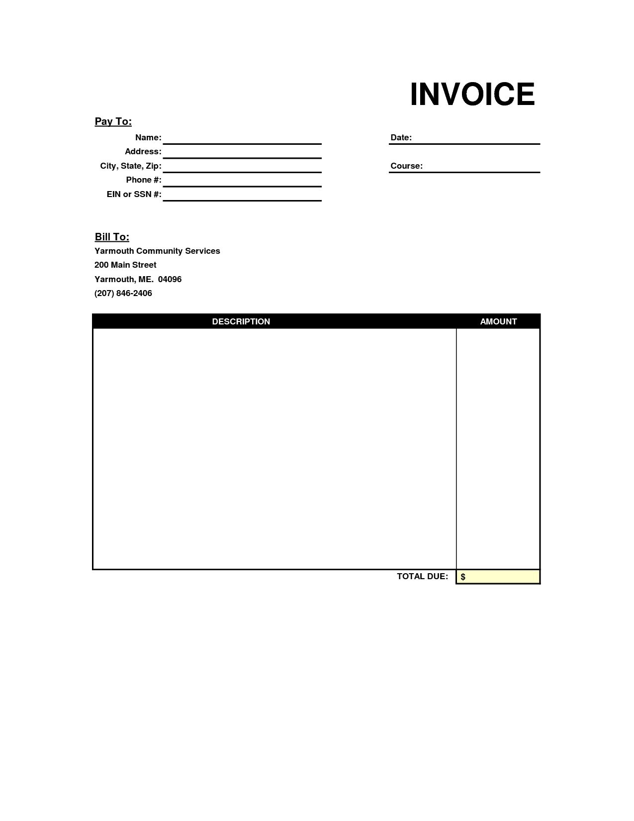 Blank Copy Of An Invoice Google Recruiter Resume Copy Of Blank - Free Printable Blank Invoice