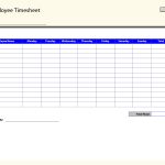 Blank Employee Timesheet Template | Management Templates | Pinterest   Free Printable Blank Time Sheets