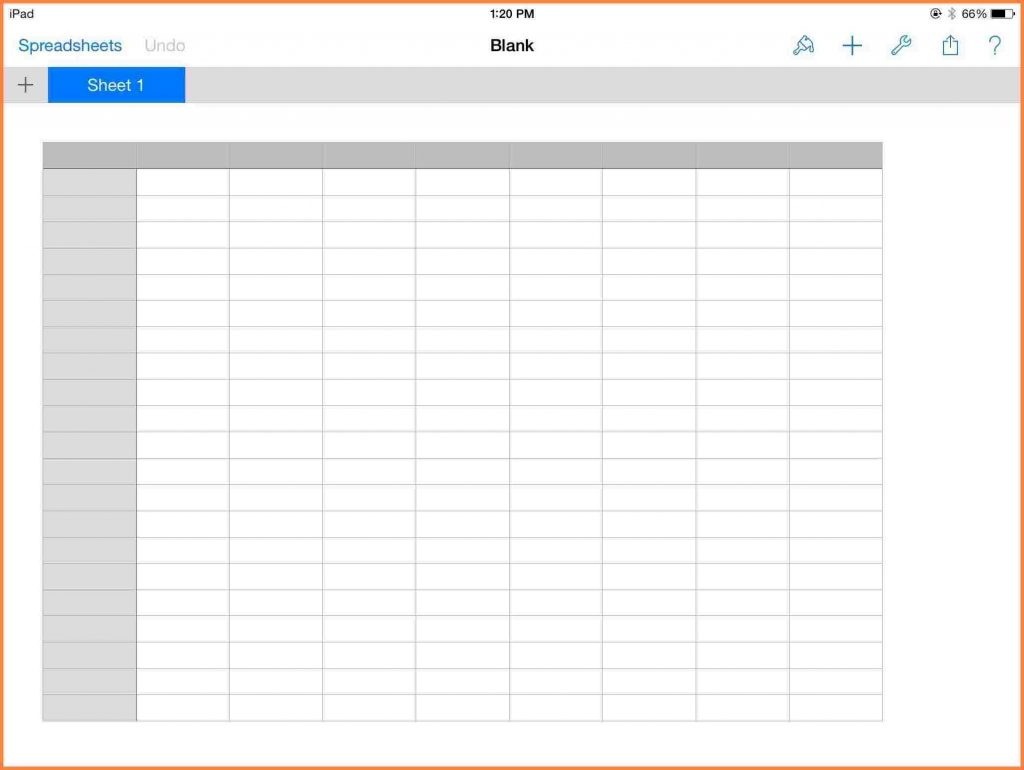 Blank Excel Spreadsheet Printable - Csserwis - Free Printable Spreadsheet