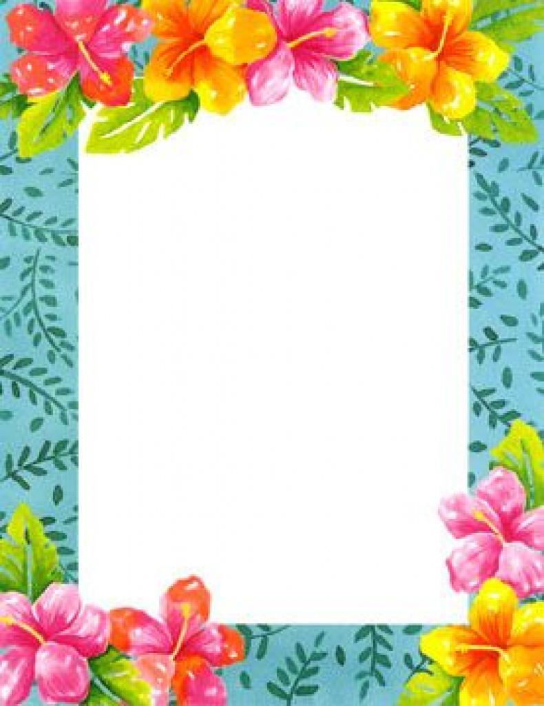 Blank Luau Invitation Borders - Google Search | Luau Party Inside - Free Printable Luau Clipart