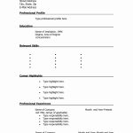 Blank Resume Templates For Microsoft Word Then Free Printable Resume   Free Printable Resume Templates Microsoft Word