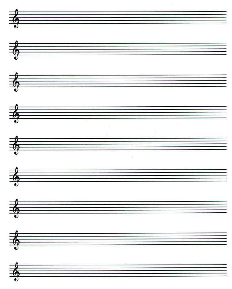 Blank Sheet Music Pdf | Free Blank Manuscript Paper To Download - Free Printable Grand Staff Paper