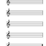 Blank Staff Paper To Print And Share With Your Students. For More   Free Printable Music Staff
