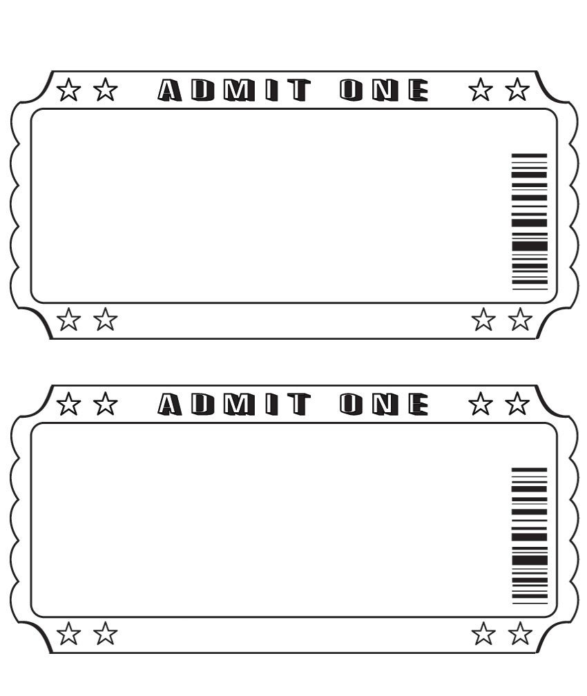 Blank Ticket … | Diy And Crafts | Pinte… - Free Printable Tickets
