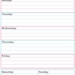 Blank Weekly Planner Printable   5.8.kaartenstemp.nl •   Free Printable Blank Weekly Schedule