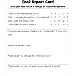 Book Report Cards | Reading | Pinterest | Improve Reading Skills   Free Printable Grade Cards