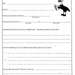 Book Reports For 5Th Graders Biography Report Grade Free Printable   Free Printable Books For 5Th Graders