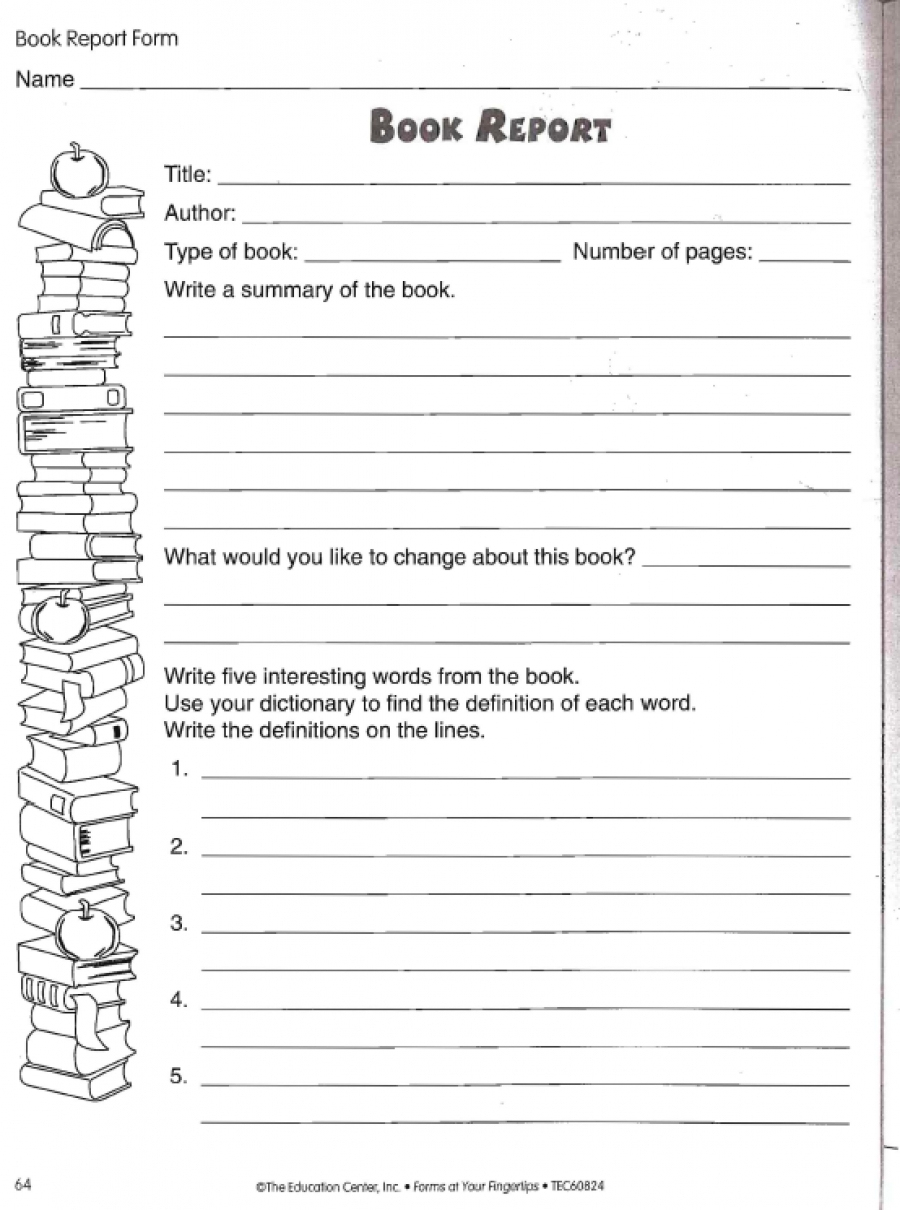 Book Reports For 5Th Graders Free Printable Grade Biography Report - Free Printable Books For 5Th Graders