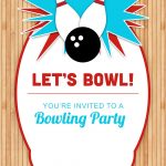 Bowling Party   Free Printable Birthday Invitation Template   Free Printable Birthday Invitations With Pictures