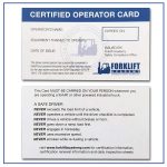 Bozwfl Sl Inspirational Forklift Certification Wallet Card Template   Free Printable Forklift License Template