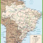 Brazil Road Map   Free Printable Map Of Brazil