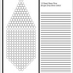 Brick Stitch Bead Patterns Journal: 12 Bead Base Row Blank Round   Free Printable Native American Beading Patterns