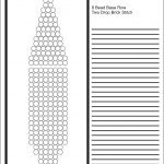 Brick Stitch Bead Patterns Journal: 8 Bead Base Row 2 Drop Blank   Free Printable Beading Patterns