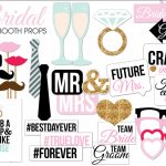 Bridal Shower/wedding Photo Booth Props Printable Pdf – Smartvaforu   Free Printable Wedding Photo Booth Props