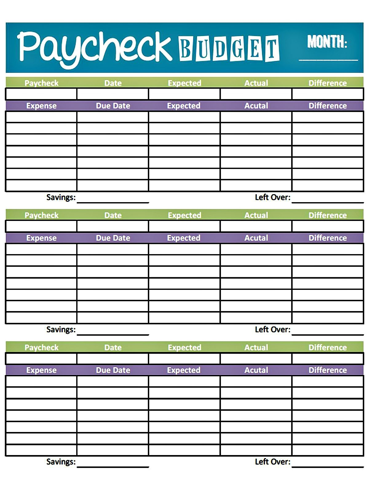 Budget Worksheet Printable | Get Paid Weekly And Charlie Gets Paid - Free Printable Bi Weekly Budget Template