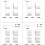 Bunco Score Sheet   6 Free Templates In Pdf, Word, Excel Download   Free Printable Bunco Score Sheets