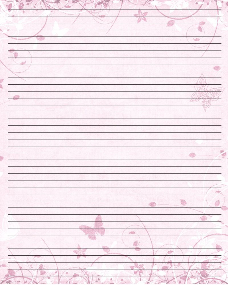Butterfly Free Printable Lined Stationery - 20.18.hus-Noorderpad.de • - Free Printable Stationery Writing Paper