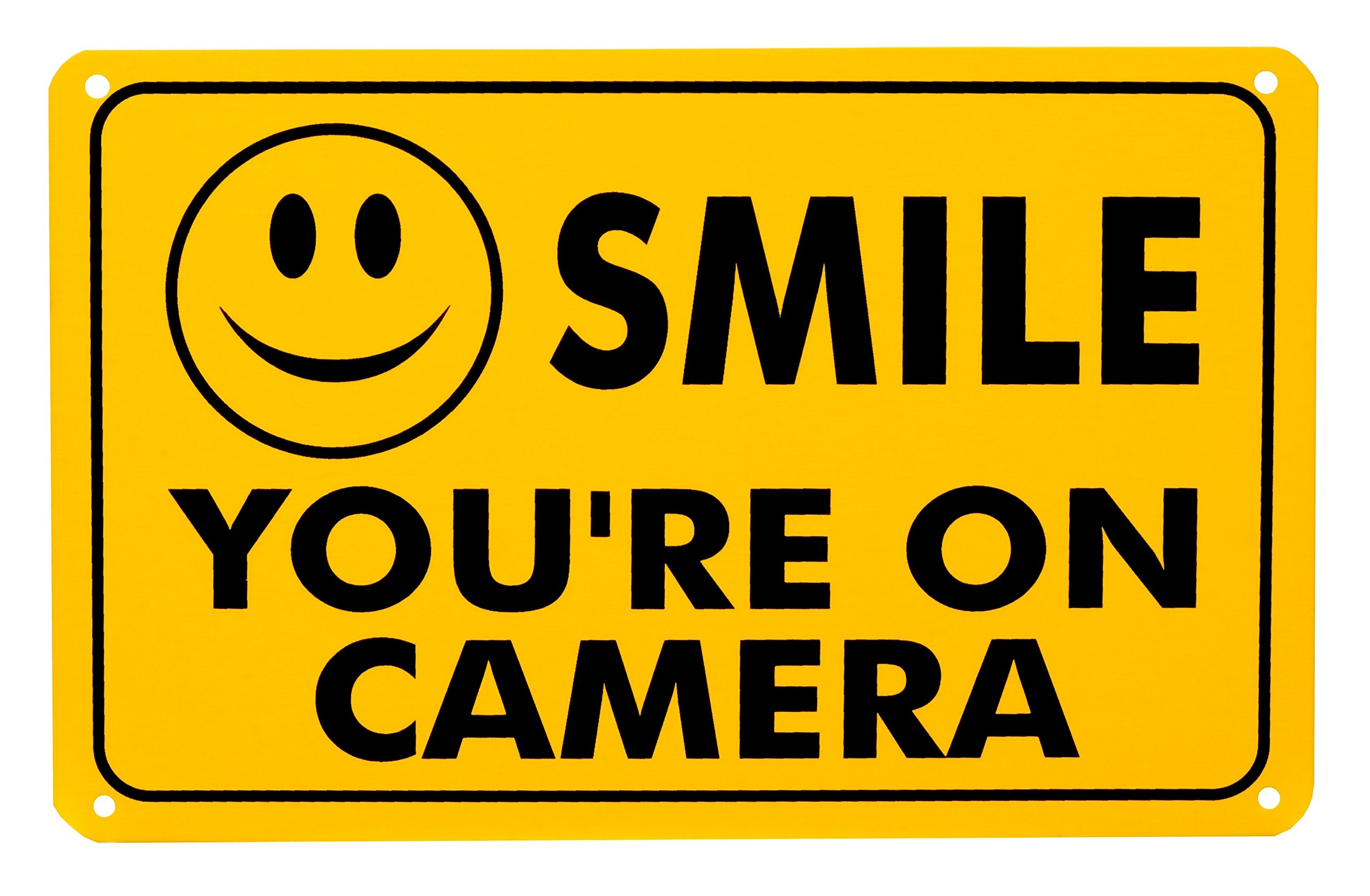 Buy Smile You&amp;#039;re On Camera Rust Free Outdoor Waterproof Fade - Free Printable Smile Your On Camera Sign