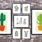 Cactus Art Roundup: 55 Awesome Free Printables • Little Gold Pixel   Free Printable Cactus
