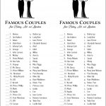 Can You Match These Famous Couples? (Free Printable)   Flanders   Free Printable Compatibility Test For Couples