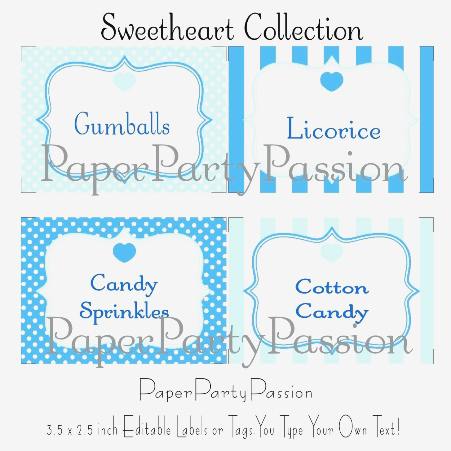 Candy Buffet Label Template – Candy Buffet Labels Free Printable - Free Printable Candy Buffet Labels Templates
