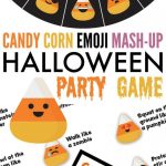 Candy Corn Emoji Mash Up Halloween Party Game | School | Halloween   Free Printable Halloween Party Games